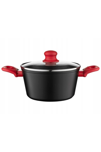 NO BRAND Florina Mars 28cm 6.1L Oală antiaderentă din aluminiu cu capac