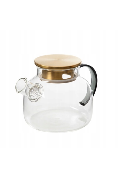 NO BRAND Ulcior KUBBE cu toartă gri și capac auriu, 1 l, HOMLA