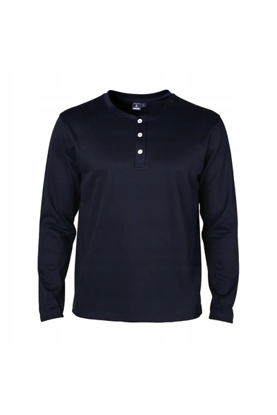 NO BRAND Tricou pentru bărbați BUMBAC TURCESC mânecă lungă bleumarin Căpitanu...
