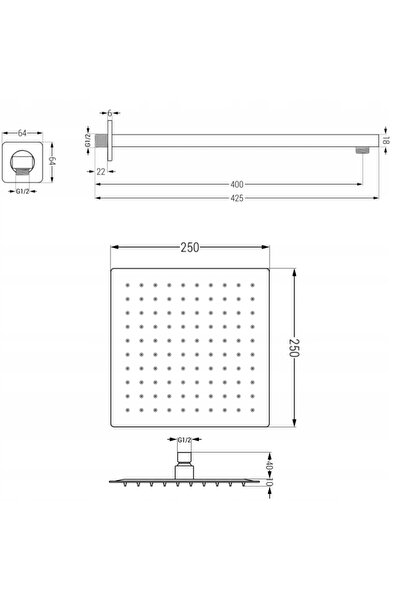 Mexen SUBSET TERMOSTAT SISTEM DE PLOAIE 25