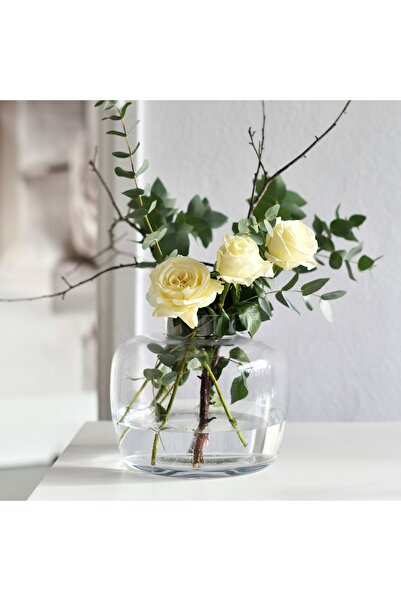 NO BRAND Vază de sticlă pentru flori, transparentă, decorativă, universală, 2...