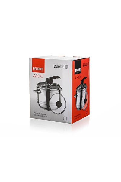 BANQUET SZYBKOWAR oală sub presiune din oțel inoxidabil 5L Axio SILVER 0885