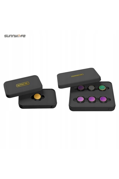 SunnyLife 3x Filtru Polarizator CPL Gri ND8 ND16 Pentru DJI MINI 3 PRO + Husă