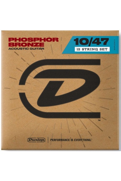 NO BRAND DAP1047J Corzi pentru chitară acustică cu 12 corzi, 10-47, fosfor-br...