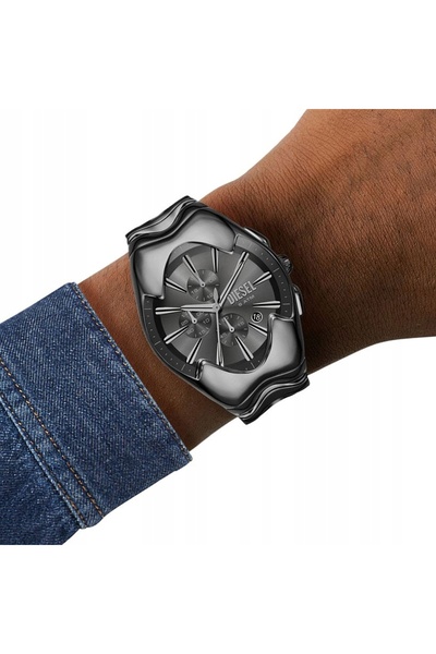 Diesel Ceasuri originale Ceas bărbătesc D4682 Stil modern Grafit Cronograf Cutie