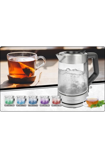 NO BRAND Fierbător electric profi cook pc-wks 1190 G 1.7 l 2200W Argintiu
