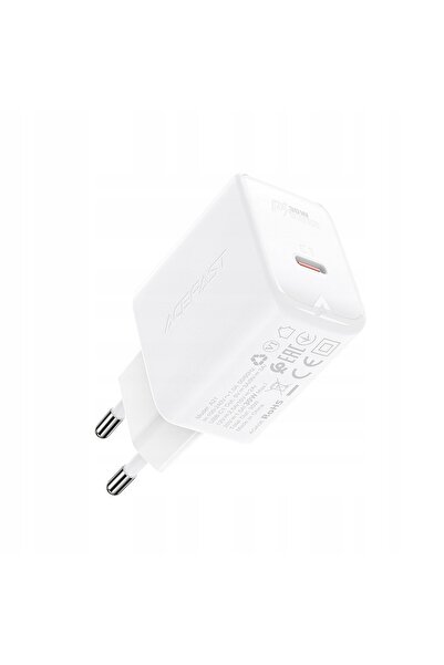 NO BRAND Încărcător de rețea alb Acefast GaN 30 W USB-C PD QC 3.0 White