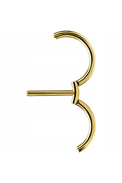 NO BRAND Piercing pentru sfârcuri cerc auriu clicker 1,6/14