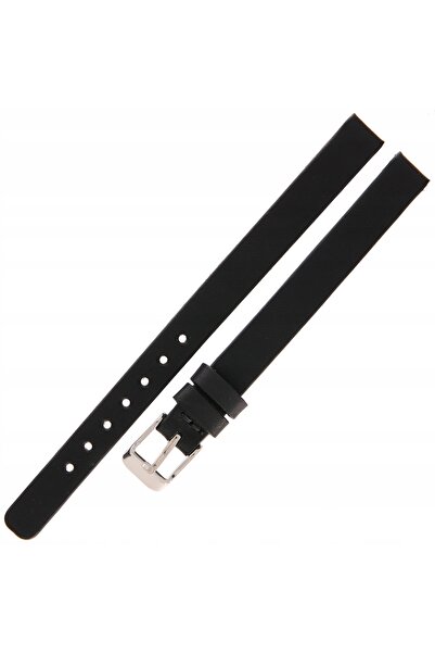 NO BRAND LAVVU Plain LSCXB10 - 10mm - NEGRU - Curea de ceas din piele