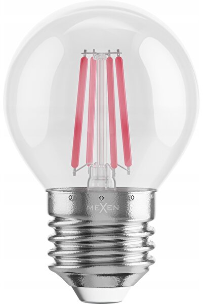 Mexen 10x bec LED E27 cu filament Edison roșu 4W Vintis, fără pâlpâire