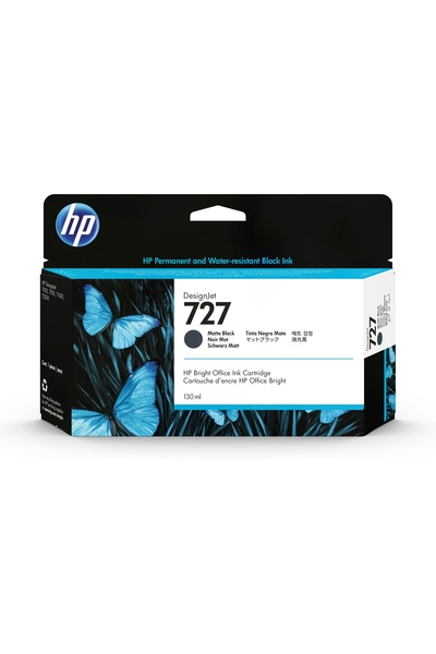 HP Μαρκαδόρος 727 Ματ Μαύρο B3P22A 130 ml ΠΡΩΤΟΤΥΠΟ