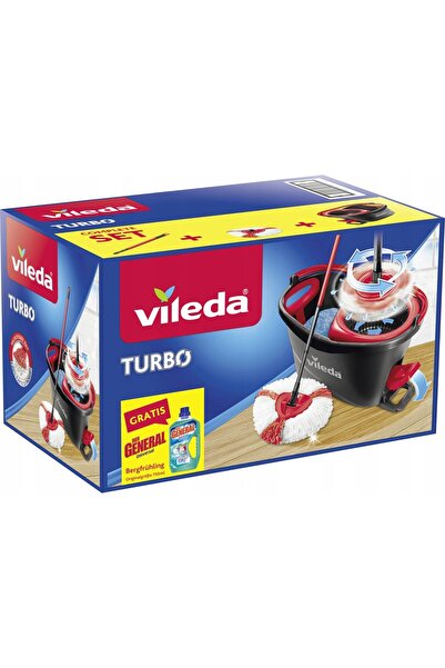 Vileda Mop rotativ cu găleată și frânghie TURBO 2v1 167182 22 cm