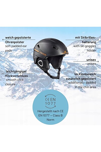 NO BRAND Cască de schi cască de snowboard BLACK CREVICE KITZBUHEL XL 61CM ALB