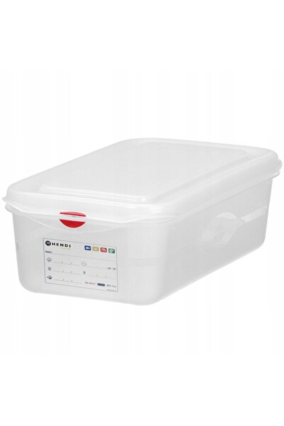 NO BRAND Recipient alimentar GN 1/3 cu capac, etichetă 4 l, 325x176x100 mm