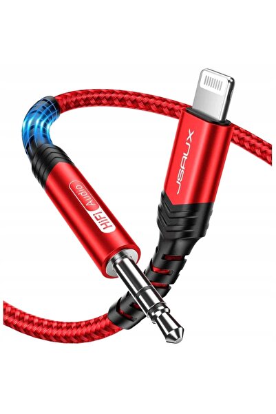 jsaux Cablu audio Jack 3.5mm la Lightning AUX pentru Apple iPhone iPad 1.8m