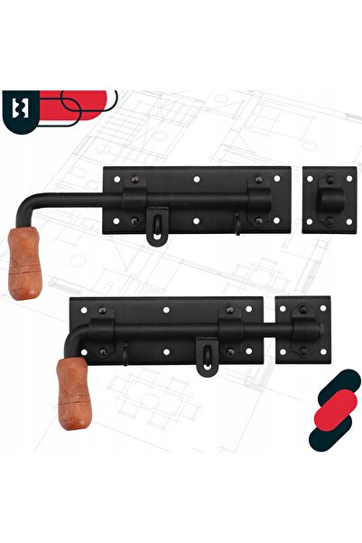 NO BRAND ÎNCUIETOARE UȘĂ DE GARAJ RIGEL LĂȚĂRĂ NEAGRĂ 280 MM STÂNGA + ÎNCUIET...