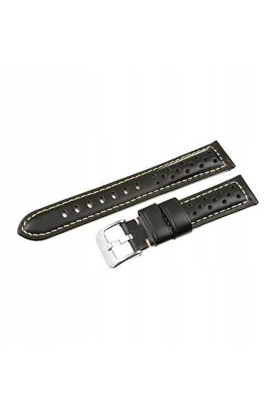 PACIFIC W82 - Negru 20mm - Curea de ceas din piele