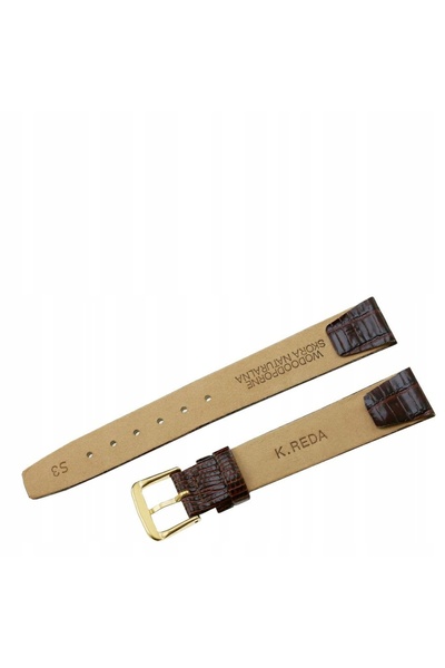 NO BRAND Curea REDA 20mm, maro închis, din piele de șarpe, cu prindere adeziv...