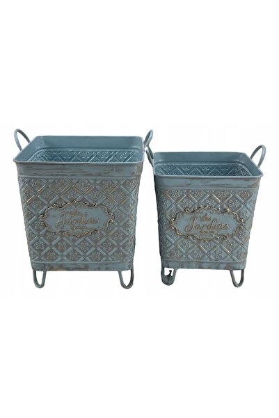 NO BRAND Ghiveci de flori cu capac metalic, decorațiune, ornament floral M