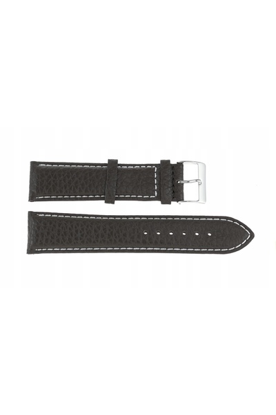 NO BRAND Curea REDA 24mm XL POLJOT maro închis, cusături albe