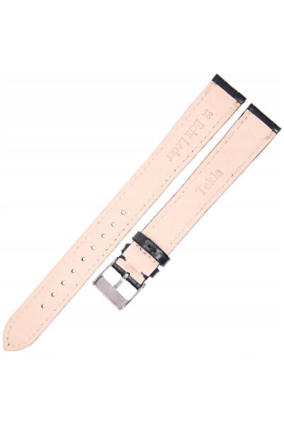 NO BRAND TEKLA K10 XXL - 18mm - Crocodil - NEGRU - Curea de ceas din piele