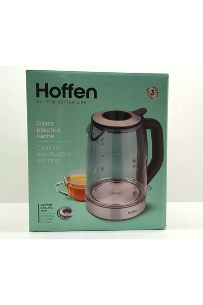 NO BRAND Ceainic electric Hoffen GK-6050-2, 1850 W, 1,7 l, incolor