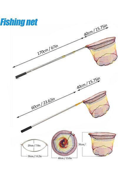 NO BRAND Lansetă de pescuit telescopică pliabilă 205 cm