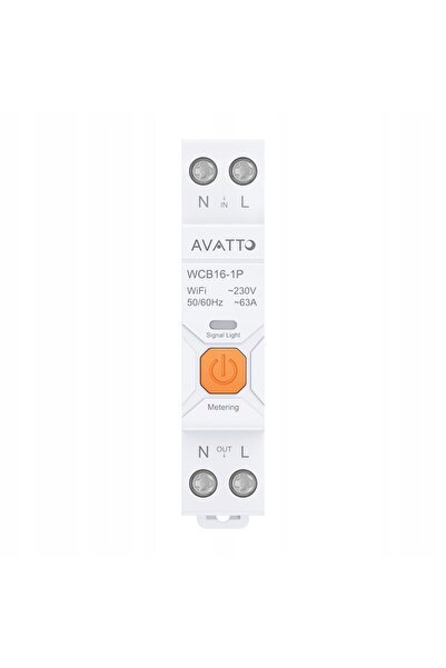 Avatto 63A WIFI Contor de energie cu releu pentru șină DIN TUYA Smart