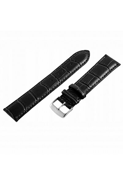 NO BRAND HORIDO 0189L - NEGRU - 20mm - Curea de ceas din piele
