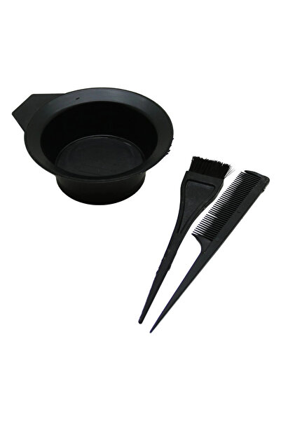 SORA GROUP 3-Piece Hair Coloring Set - Comb - Brush - Bowl - Plastic