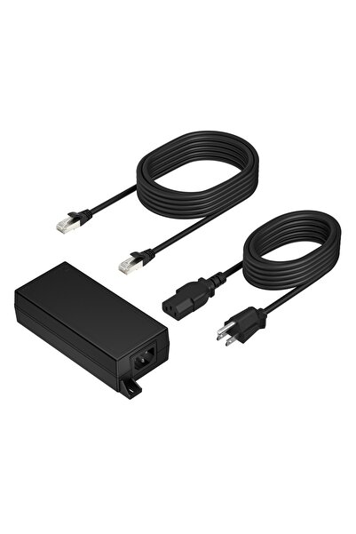 Poly Sursă de alimentare PoE++ de 65 W, 2,5 G, cu cablu CAT6A și cablu de ali...