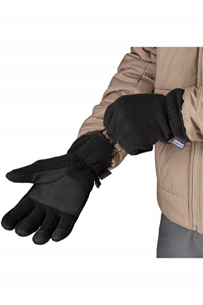 Patagonia Mănuși din fleece Synchilla - negru uni M