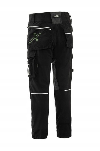 NO BRAND Pantaloni de lucru Stretch Line, negri, mărimea L-54,