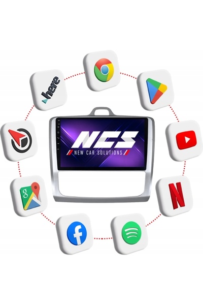 NO BRAND NCS ZQ9 RADIO AUTO FORD FOCUS Mk2 2004-2011 NAVIGAȚIE 8GB LTE