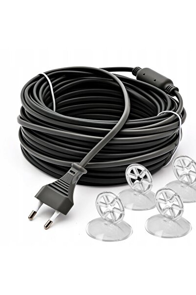 NO BRAND Cablu de încălzire elastic, impermeabil, din silicon, cu ventuze, 6m...
