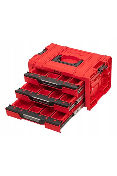 QBRICK SYSTEM CUTIE DE SCULE PRO DRAWER 3 TOOLBOX 2.0 EXPERT ROȘU