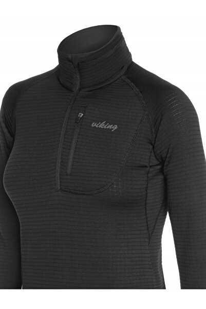 Viking Admont 09 Hanorac negru ușor din tricot tehnic pentru femei - S