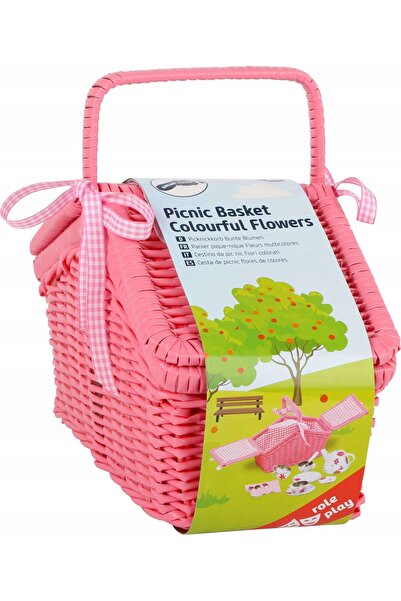 NO BRAND Coș de picnic și set de ceai 18 el Small Foot