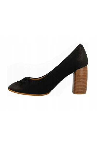 CLARKS Pantofi - Grace Nina, Pillar, Piele - mărimea 37 - Negru, Nubuc