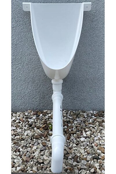 NO BRAND Urinator de camping fără apă, toaletă de grădină TOY cu țeavă, ALB