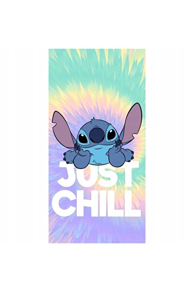 NO BRAND Prosop de plajă 70x140 LILO & STITCH - Just Chill Stitch DISNEY