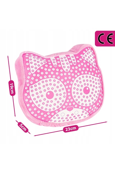 Stator SET creativ pentru fetițe: MASCOTĂ PISICĂ, PISICUȚĂ, PERNĂ, broderie DIY