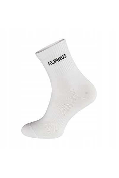 Alpinus Șosete din bumbac Alpamayo albe, pachet de 3, 43-46