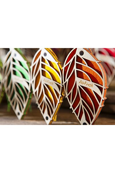 NO BRAND Parfum pentru mașină Airfresh Bamboo Orange – agățătoare din lemn în...