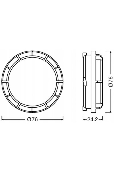 Osram H7 LEDCAP06 capace faruri negre, 2 bucăți, un set