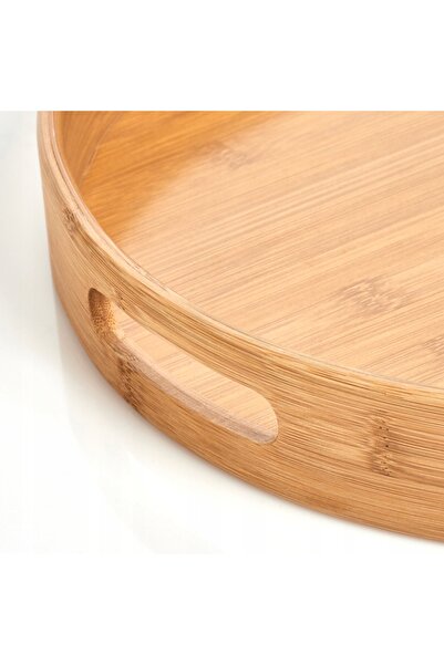 NO BRAND Farfurie rotundă din bambus ZELLER Bamboo, 38 cm, maro, K3