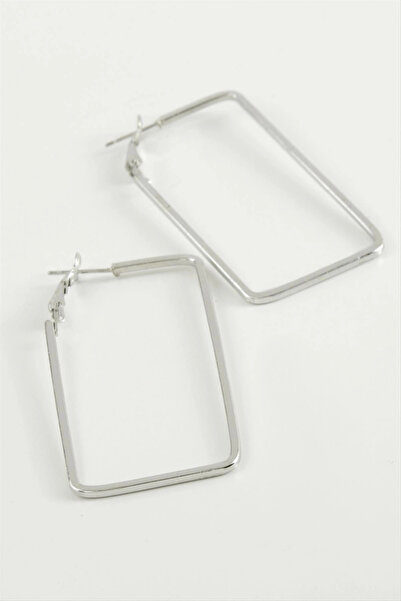 SORA GROUP Rectangular Hoop Earrings 7 cm