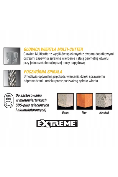 Dewalt Burghiu SDS+ Extrem din CARBURĂ 16x450mm