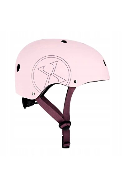 Nils Extreme Cască roz închis pentru bicicletă, role, skateboard 52-56 cm Măr...
