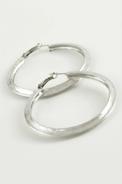 SORA GROUP Triangle Hoop Earrings 5.5 cm